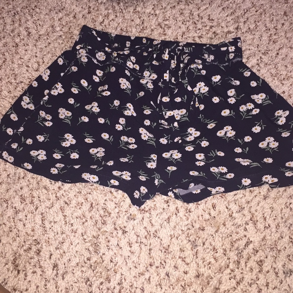 tie front shorts